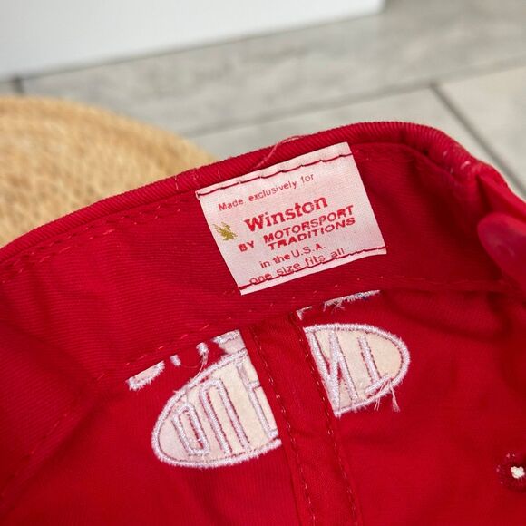 Vintage Jeff Gordon Hat Snapback 1995 Winston Cup Champion Red Black Cap USA - Picture 6 of 8